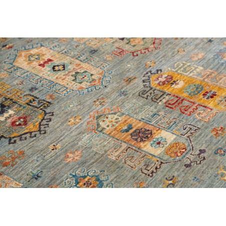 Tappeto Tribal Pakistan marrone verde 123x177