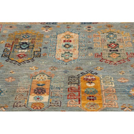 Tappeto Tribal Pakistan marrone verde 123x177