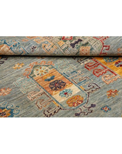 Tappeto Tribal Pakistan marrone verde 123x177