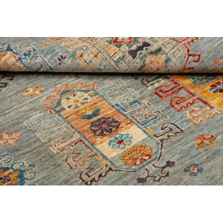 Tappeto Tribal Pakistan marrone verde 123x177
