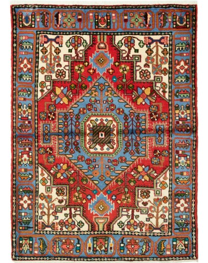 Tappeto Hamadan Persia marrone grigio 104x149