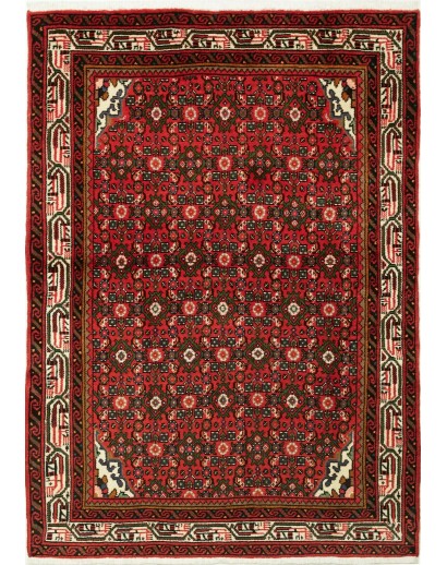 Tappeto Hamadan Persia marrone blu 102x145