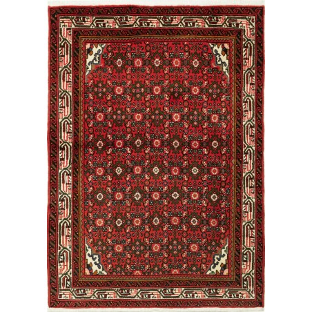 Tappeto Hamadan Persia marrone blu 102x145