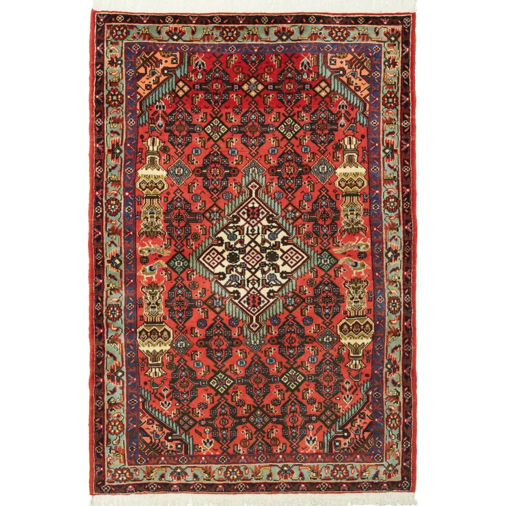 Tappeto Hamadan Persia marrone grigio 98x150 Tappeto Hamadan Persia marrone grigio 98x150