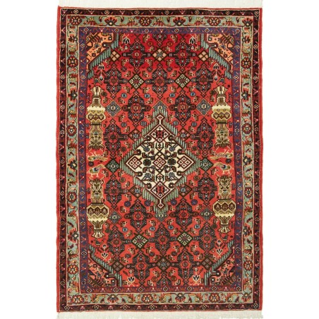 Tappeto Hamadan Persia marrone grigio 98x150