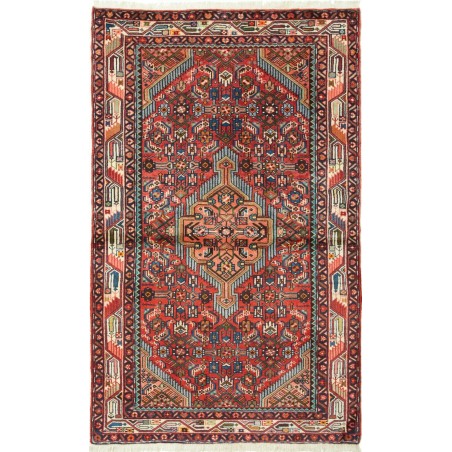 Tappeto Hamadan Persia marrone giallo 98x160
