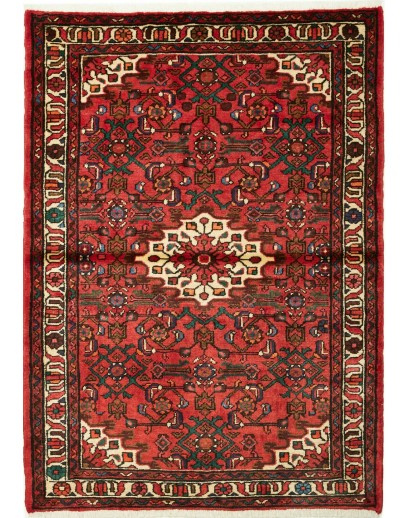 Tappeto Hamadan Persia marrone blu 101x162