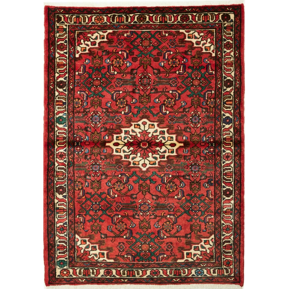Tappeto Hamadan Persia marrone blu 101x162