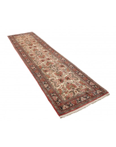 Tappeto Zandjan Persia bianco marrone 87x351