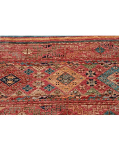 Tappeto Rubin Pakistan rosso grigio 79x244