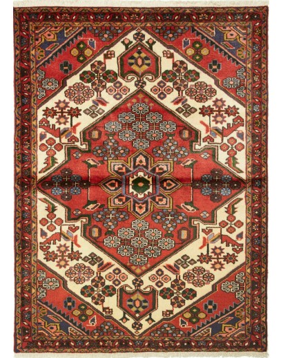 Tappeto Hamadan Persia marrone grigio 110x150