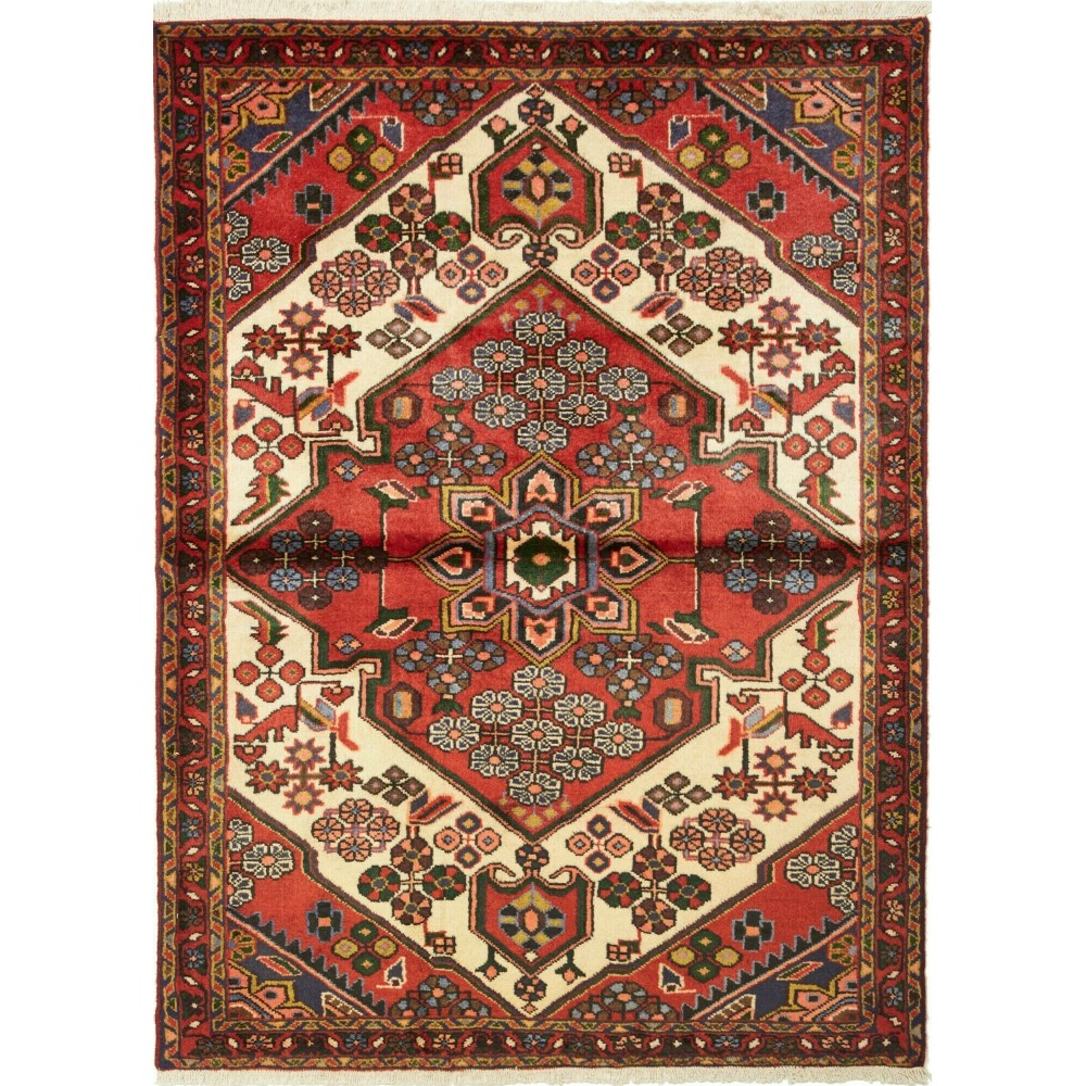 Tappeto Hamadan Persia marrone grigio 110x150 Tappeto Hamadan Persia marrone grigio 110x150