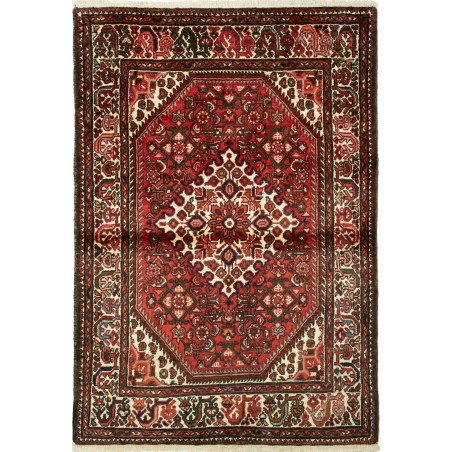 Tappeto Hamadan Persia verde giallo 106x154