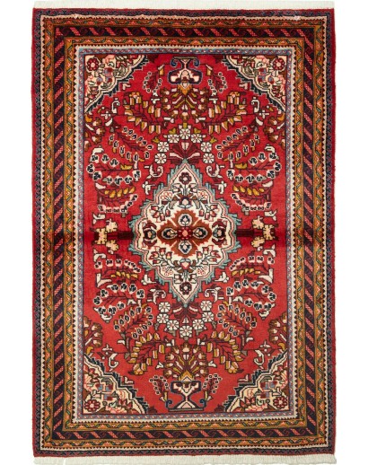 Tappeto Hamadan Persia marrone giallo 116x170