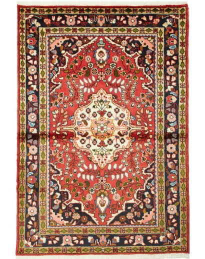 Tappeto Hamadan Persia marrone giallo 106x152