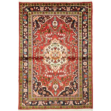 Tappeto Hamadan Persia marrone giallo 106x152