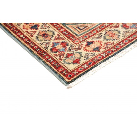 Tappeto Kazak Fine Pakistan bianco grigio 92x140