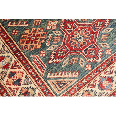 Tappeto Kazak Fine Pakistan bianco grigio 92x140