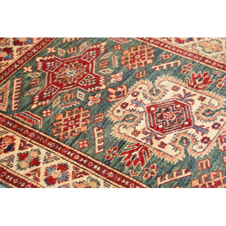 Tappeto Kazak Fine Pakistan bianco grigio 92x140