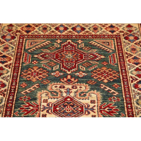 Tappeto Kazak Fine Pakistan bianco grigio 92x140