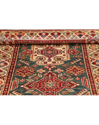 Tappeto Kazak Fine Pakistan bianco grigio 92x140