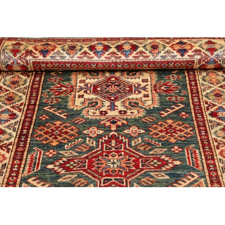 Tappeto Kazak Fine Pakistan bianco grigio 92x140