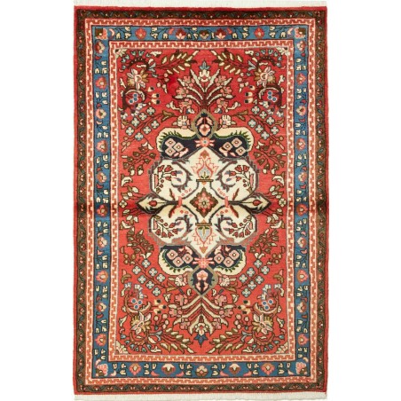 Tappeto Hamadan Persia rosso giallo 110x166