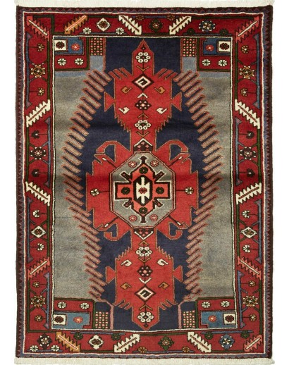 Tappeto Hamadan Persia marrone 108x150