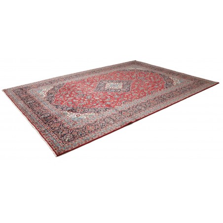 Tappeto Ardakan Persia bianco grigio 246x353