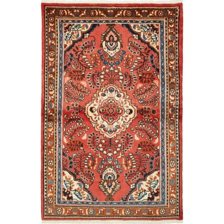 Tappeto Hamadan Persia rosso giallo 105x158