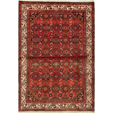 Tappeto Hamadan Persia marrone giallo 105x154