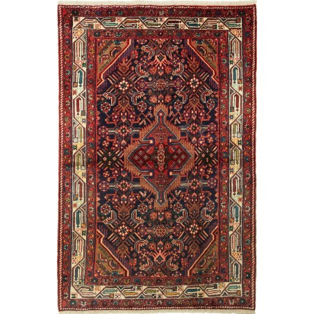 Tappeto Hamadan Persia grigio marrone 112x175