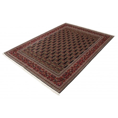 Tappeto Tabriz 50 Raj Persia marrone giallo 160x212