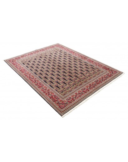 Tappeto Tabriz 50 Raj Persia marrone giallo 160x212