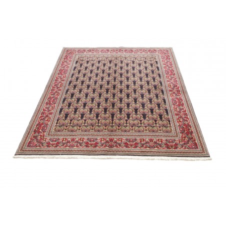 Tappeto Tabriz 50 Raj Persia marrone giallo 160x212