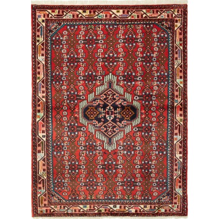 Tappeto Hamadan Persia marrone grigio 108x148