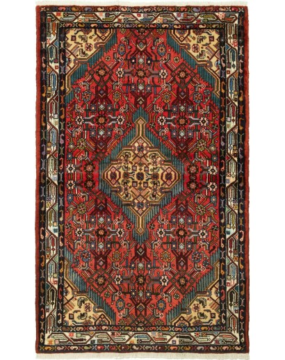 Tappeto Hamadan Persia grigio marrone 103x168