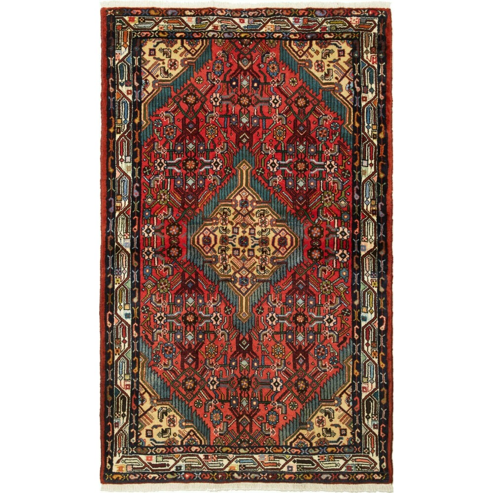 Tappeto Hamadan Persia grigio marrone 103x168