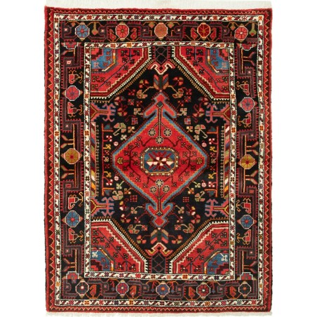 Tappeto Hamadan Persia grigio giallo 109x147