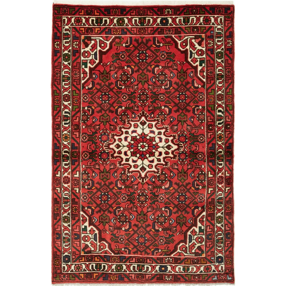 Tappeto Hamadan Persia marrone giallo 100x158 Tappeto Hamadan Persia marrone giallo 100x158