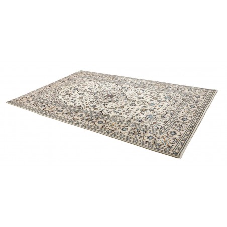 Tappeto Kashan Persia bianco grigio 197x302