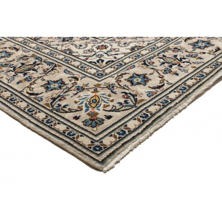 Tappeto Kashan Persia bianco grigio 197x302