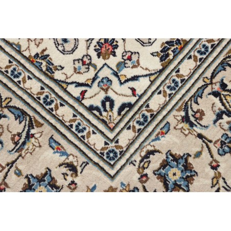Tappeto Kashan Persia bianco grigio 197x302