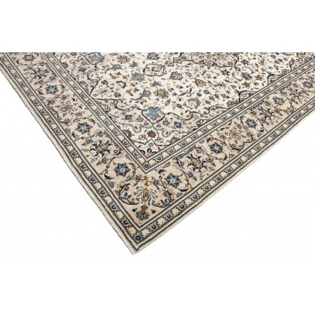 Tappeto Kashan Persia bianco grigio 197x302