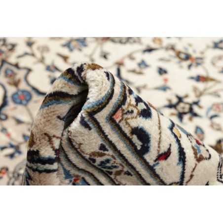 Tappeto Kashan Persia bianco grigio 197x302