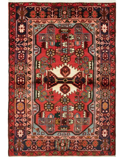 Tappeto Hamadan Persia marrone giallo 110x160