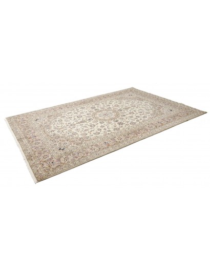 Tappeto Kashan Persia beige grigio 197x290