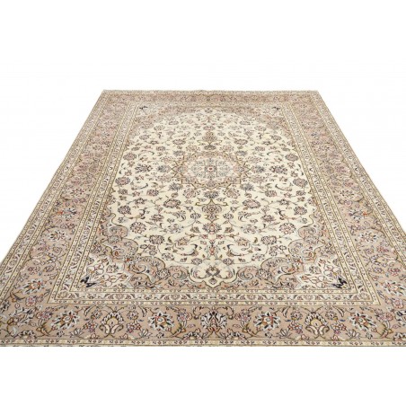 Tappeto Kashan Persia beige grigio 197x290