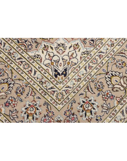 Tappeto Kashan Persia beige grigio 197x290