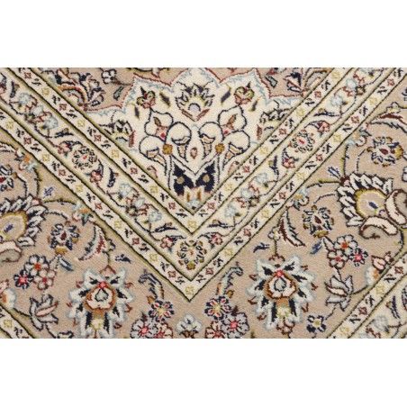 Tappeto Kashan Persia beige grigio 197x290